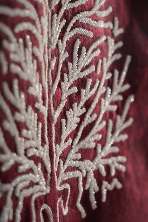 Suede Beaded Jacket - resaclothing