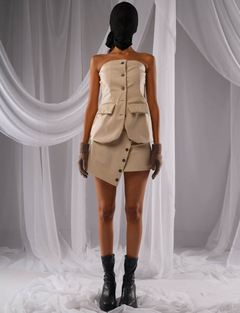 Revival Off White Leather Set - resaclothing