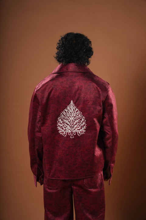 Suede Beaded Jacket - resaclothing