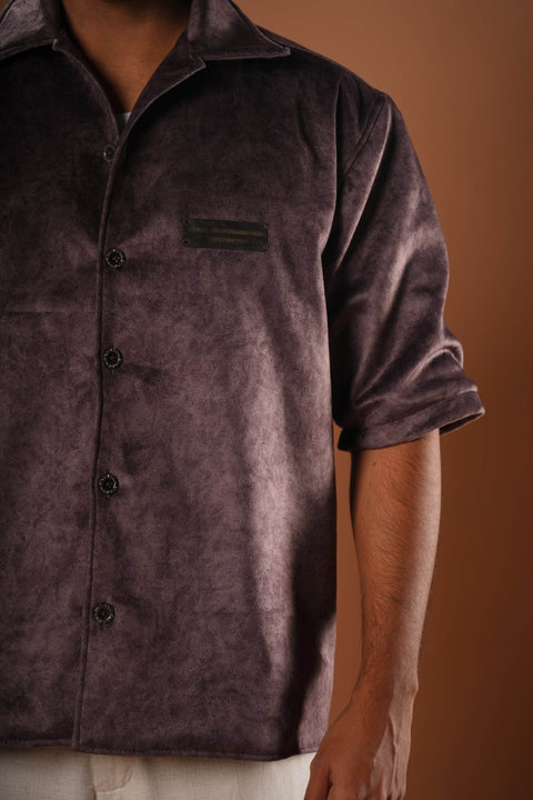 Suede Bowling Shirt - resaclothing