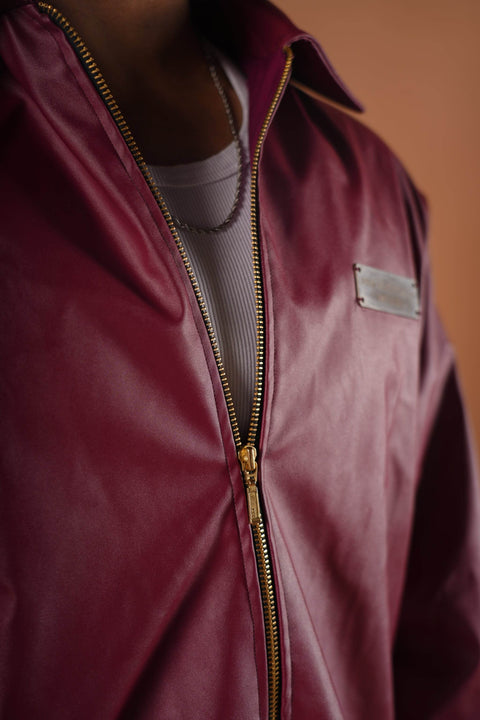 Leather Buttoned Jacket - resaclothing