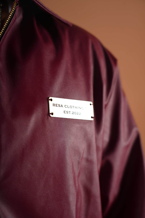 Leather Buttoned Jacket - resaclothing