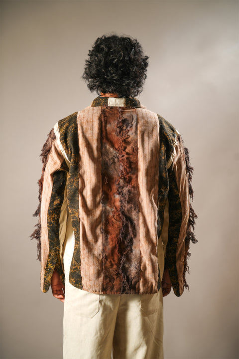 Brown Chaar Palla Shirt