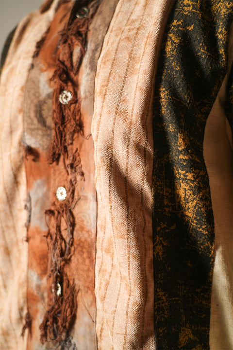 Brown Chaar Palla Shirt
