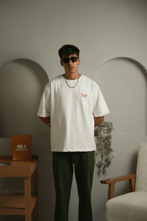 Haath ka Maal Tee - WHITE - resaclothing