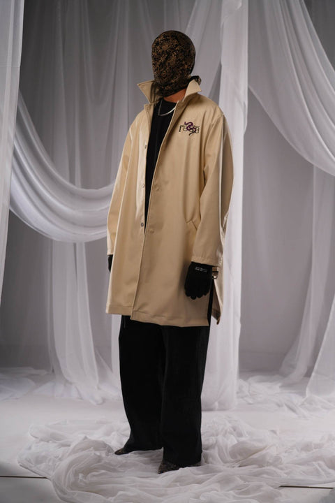 Revival Off White Leather Trench - resaclothing