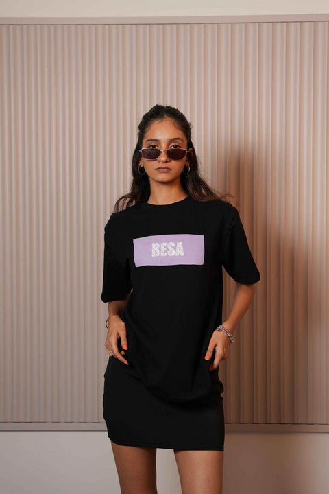 Lavender Logo Tee - resaclothing