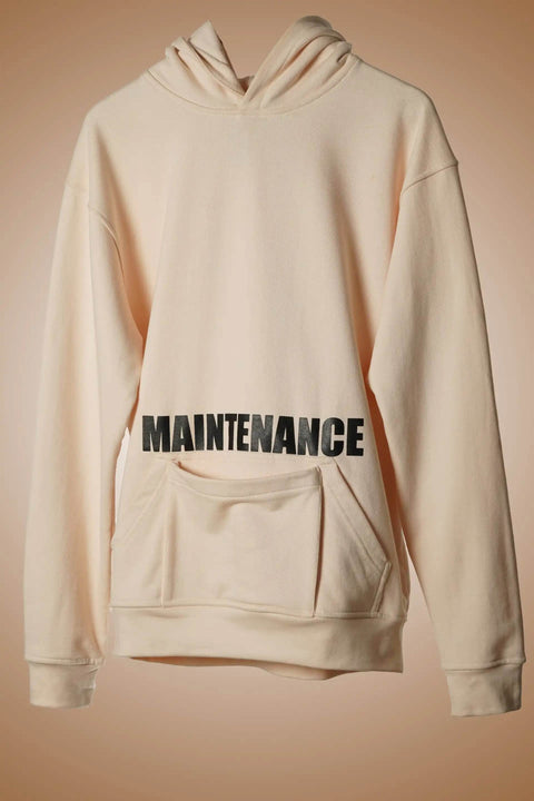Maintenance Hoodie Cream - resaclothing