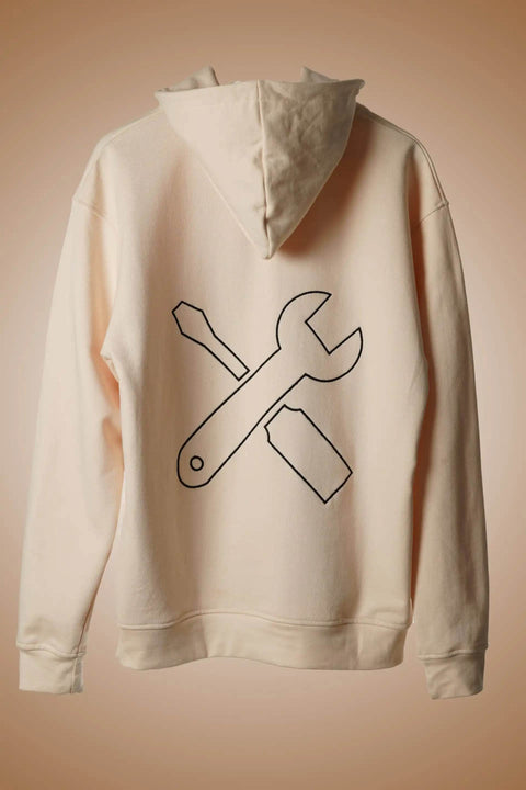 Maintenance Hoodie Cream - resaclothing