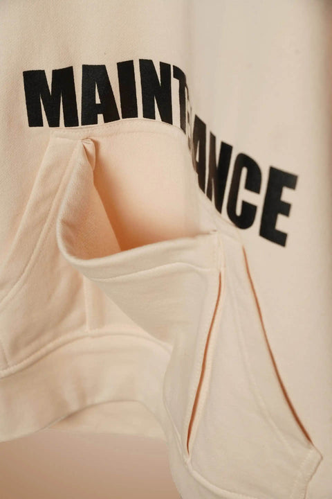 Maintenance Hoodie Cream - resaclothing