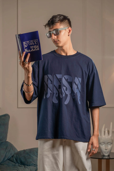 Navy Blue Solids Tee - resaclothing