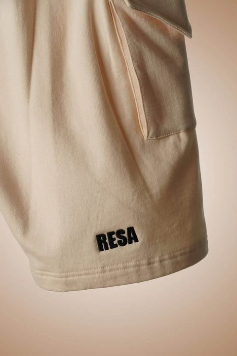Repair Shorts Cream - resaclothing