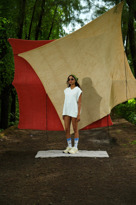 TAS White Knit Vest - resaclothing