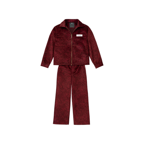 Maroon Suede Set