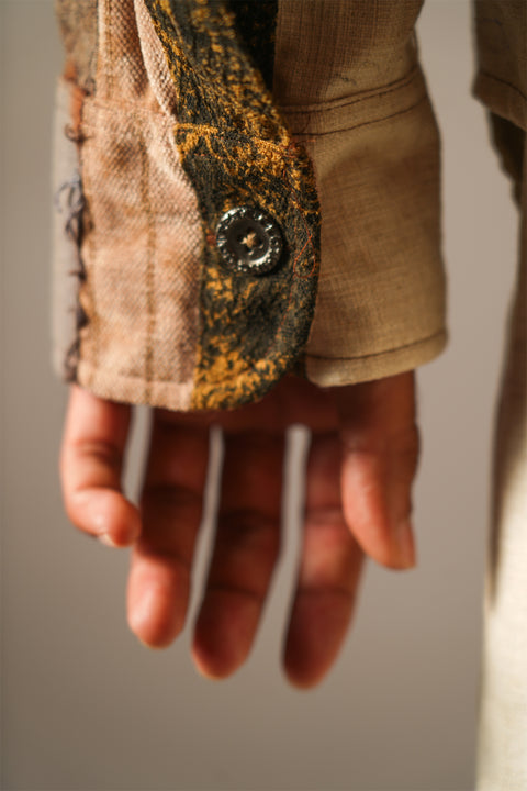 Brown Chaar Palla Shirt