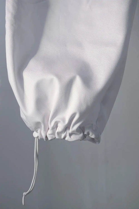 White Parachute Pants - resaclothing