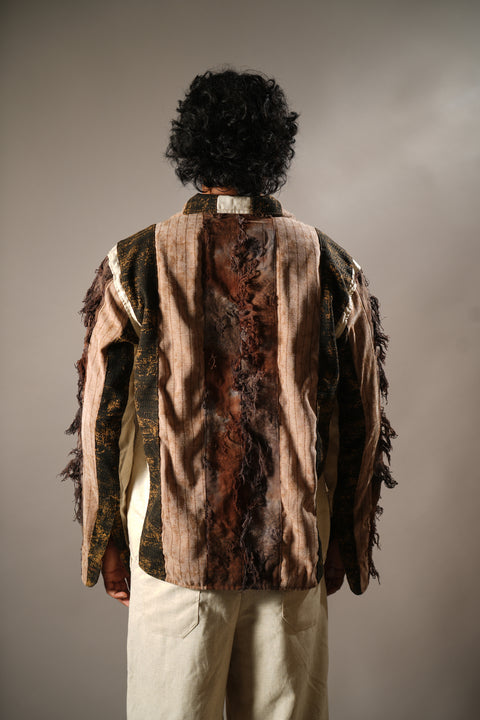 Brown Chaar Palla Shirt