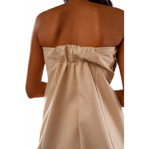Revival Off White Leather Tubetop