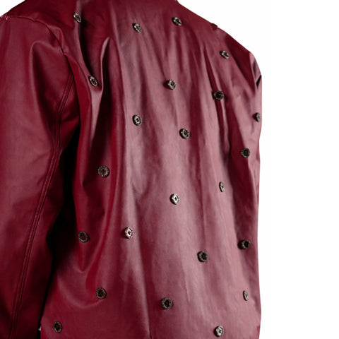 Leather Buttoned Jacket