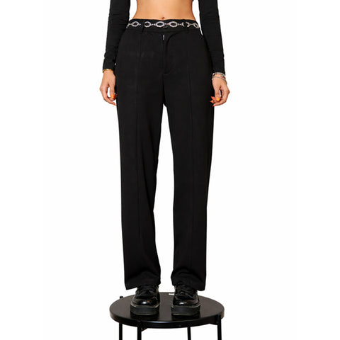 Black Pleated Pants