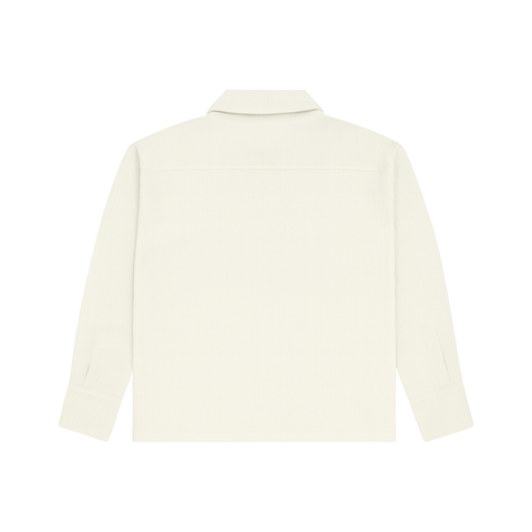 Cream Full Sleeves Quarter Zip