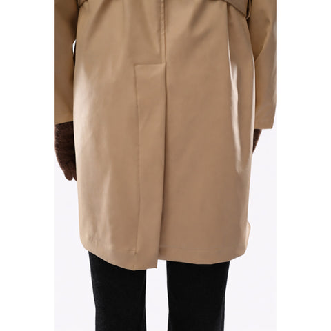 Revival Off White Leather Trench