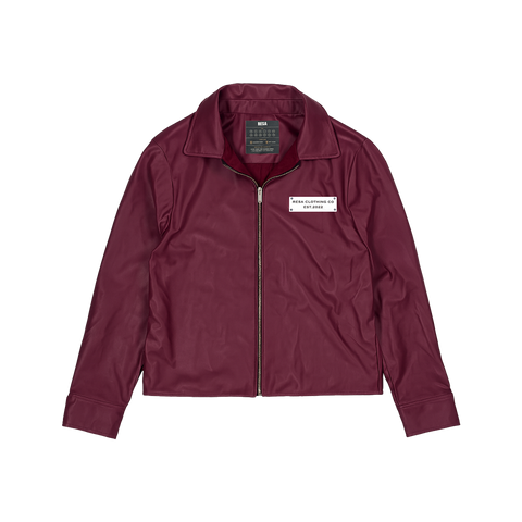 Leather Buttoned Jacket