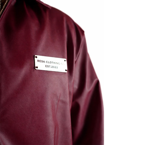 Leather Buttoned Jacket