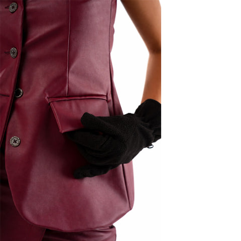 Revival Burgundy Leather Tubetop
