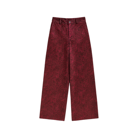 Maroon Suede Pants