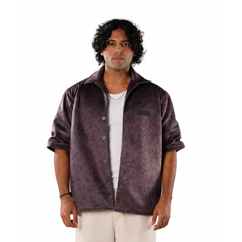Suede Bowling Shirt
