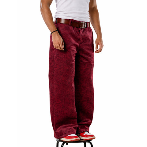 Maroon Suede Pants