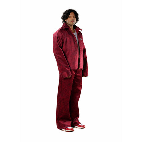 Maroon Suede Set