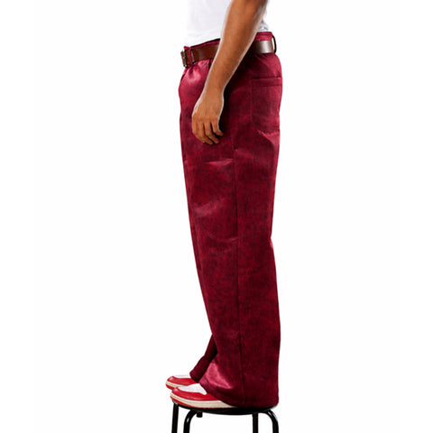 Maroon Suede Pants