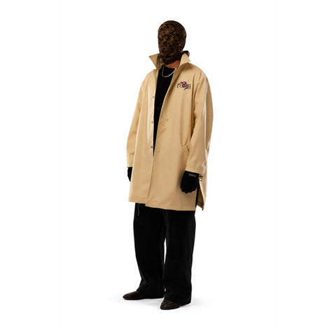 Revival Off White Leather Trench
